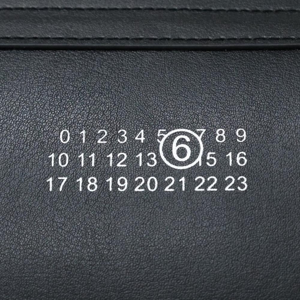 MM6 black leather Bauletto women’s shoulder bag