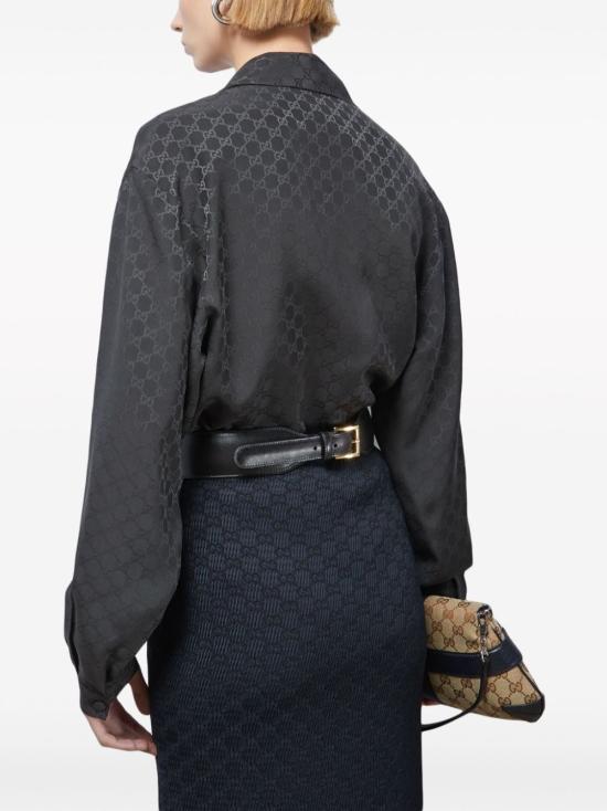 GUCCI Black Cotton Shirt 740513 ZAISQ 1000