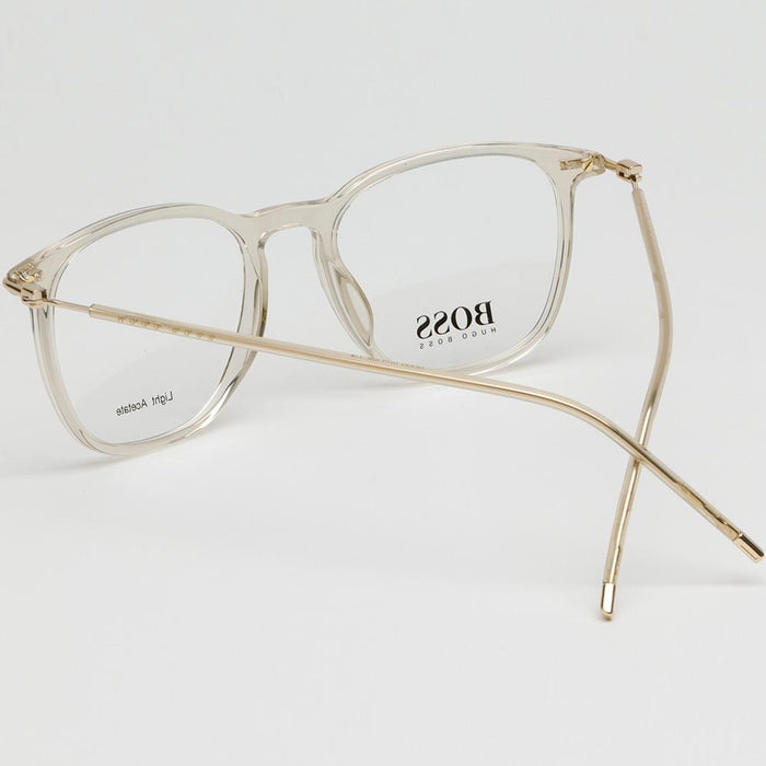 HUGO BOSS Brown Transparent Acetate Eyeglass Frames Unisex BOSS1313 IXE