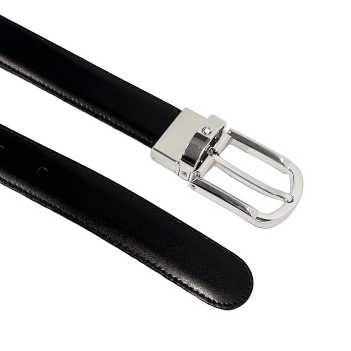 Montblanc Black Brown Reversible Leather Men’s Belt 111080