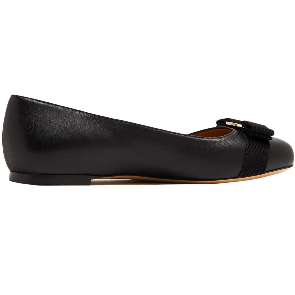 Ferragamo Black Varina Soft Ballet Flats 0775746