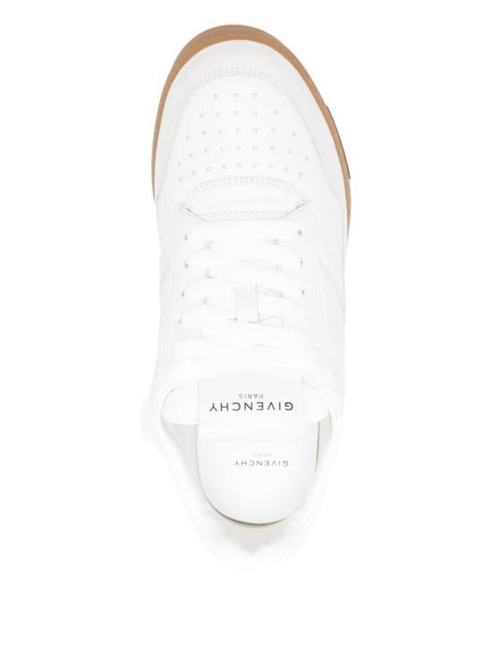 GIVENCHY White Leather Low-Top Sneakers for Men BH00B5H1X2100 WHITE DOM