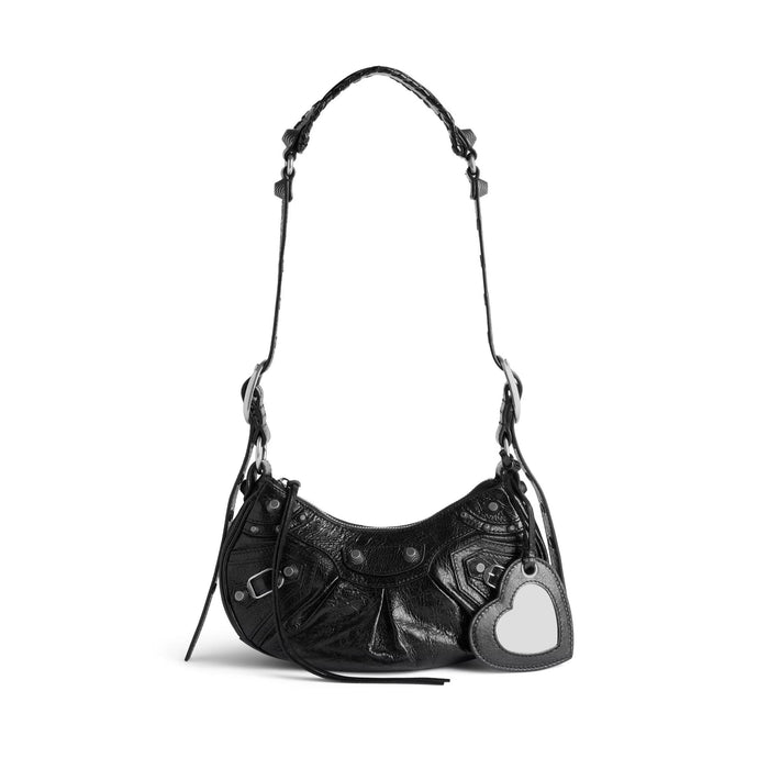 BALENCIAGA Le Cagole XS Shoulder Bag Black Leather