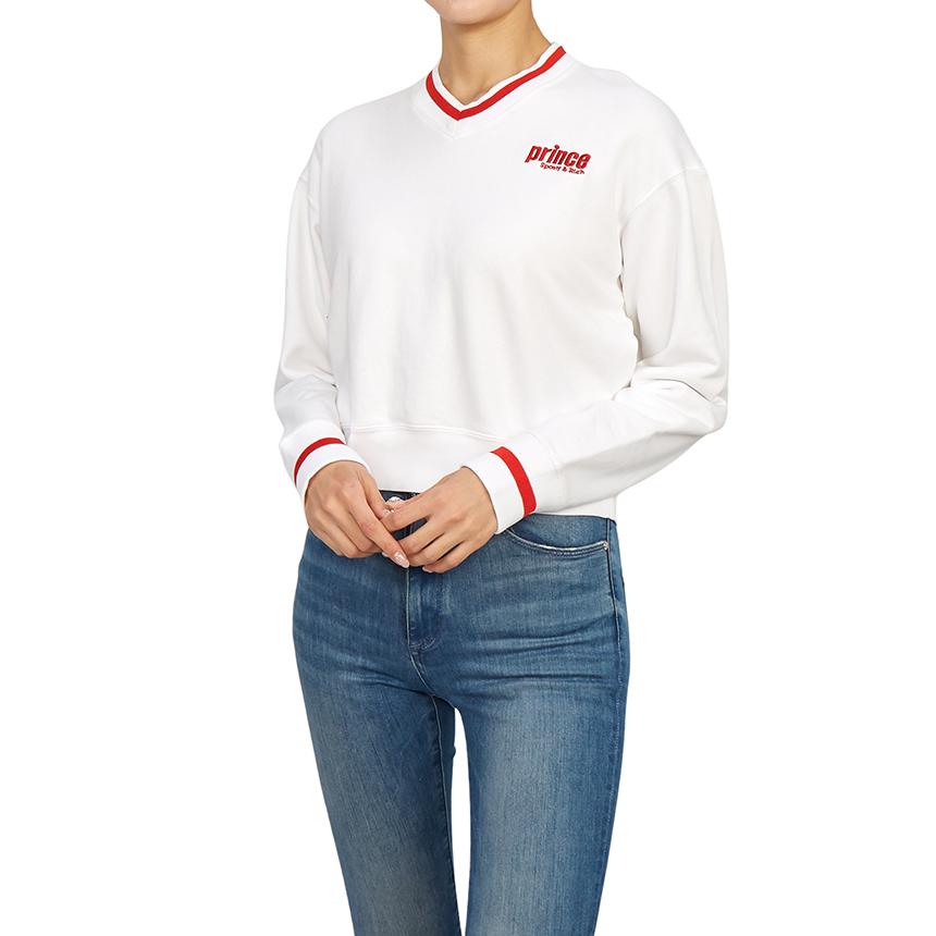 SPORTY&RICH Fleece-Lined Crewneck Sweatshirt White Unisex