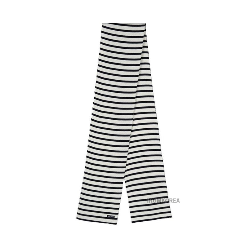 Saint James Unisex DUGUAY R Scarf ECUME NAVY