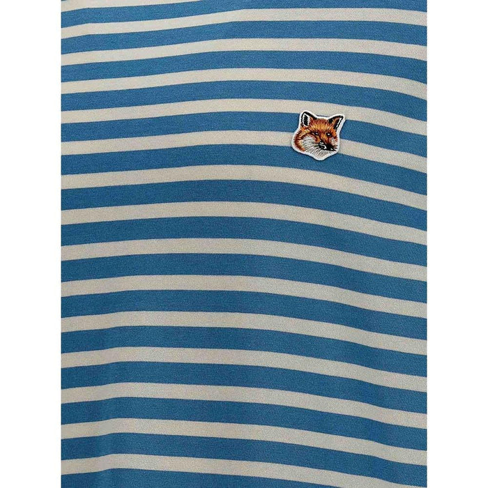 Maison Kitsune Fox Head Stripe Men’s Long Sleeve T-Shirt