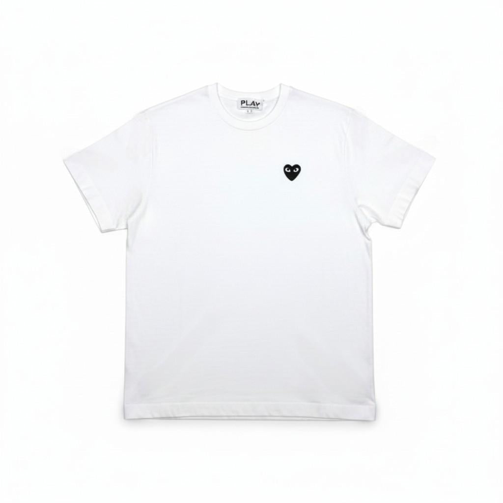 Comme des Garcons Red Heart Black Heart Black T-Shirt
