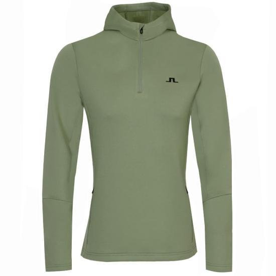 J LINDEBERG Long Sleeve Sweatshirt Men’s Top GMJS11963M311 OIL GREEN DOM