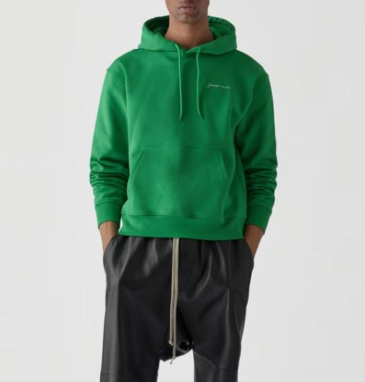 JACQUEMUS Logo Hoodie Unisex Pullover Hooded Sweatshirt 216js300 2210
