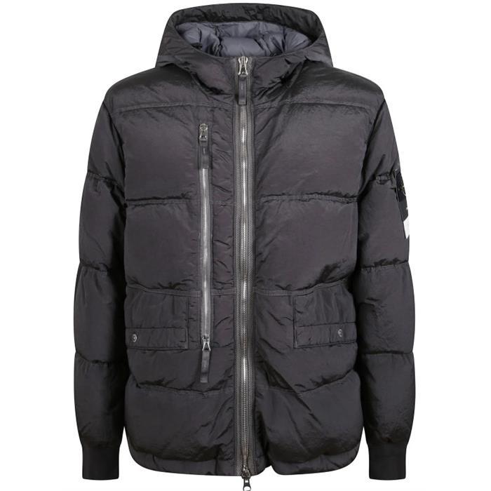 STONE ISLAND Econyl Hooded Down Puffer Jacket Navy Men