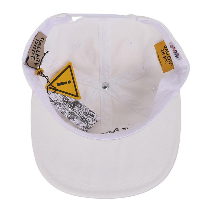 GALLERY DEPT. Unisex Aesthetic Indifference White Cap AIC 90019