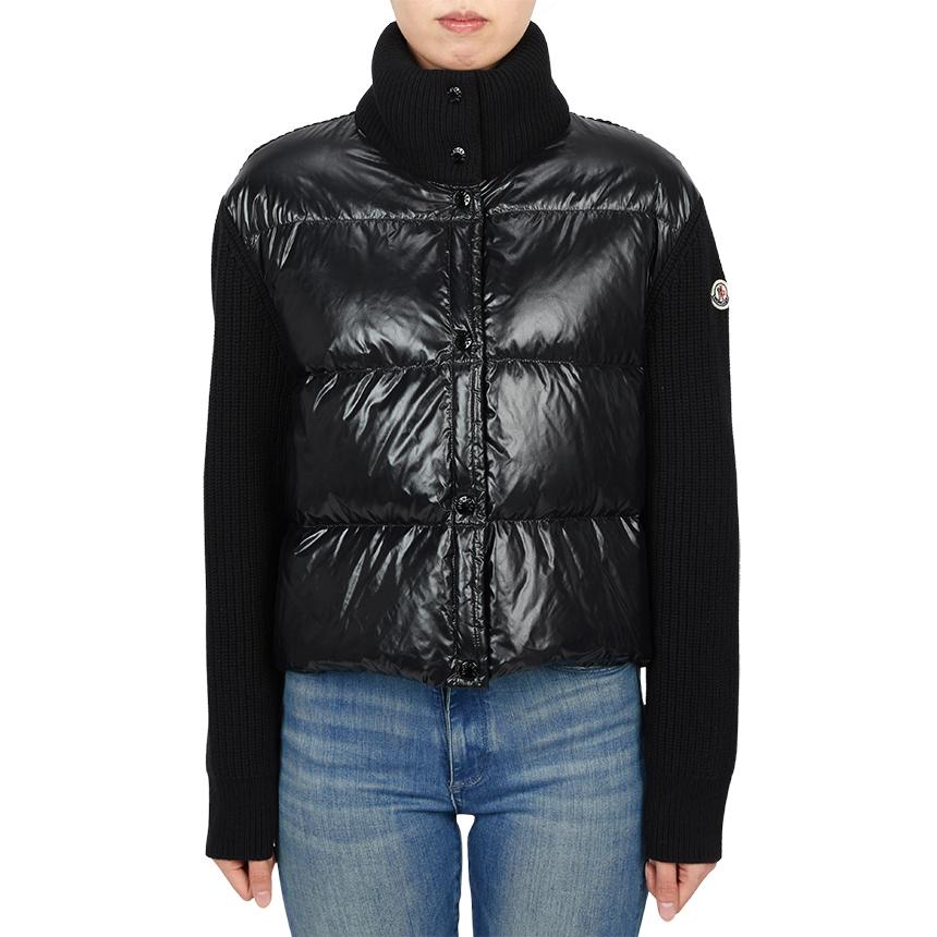 Moncler Women’s Padded Knit Cardigan Black