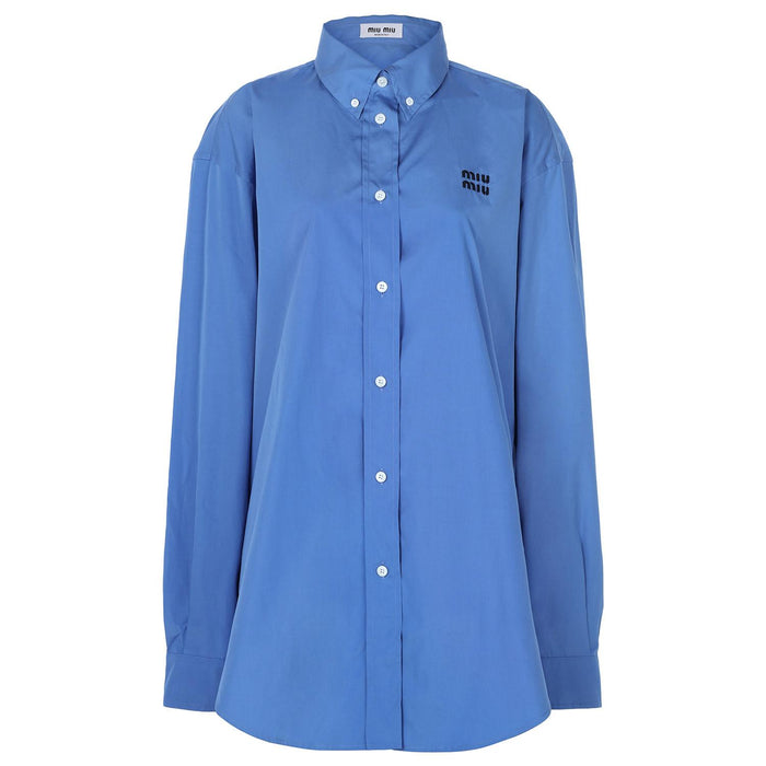 Miu Miu Periwinkle Blue Poplin Shirt Women’s