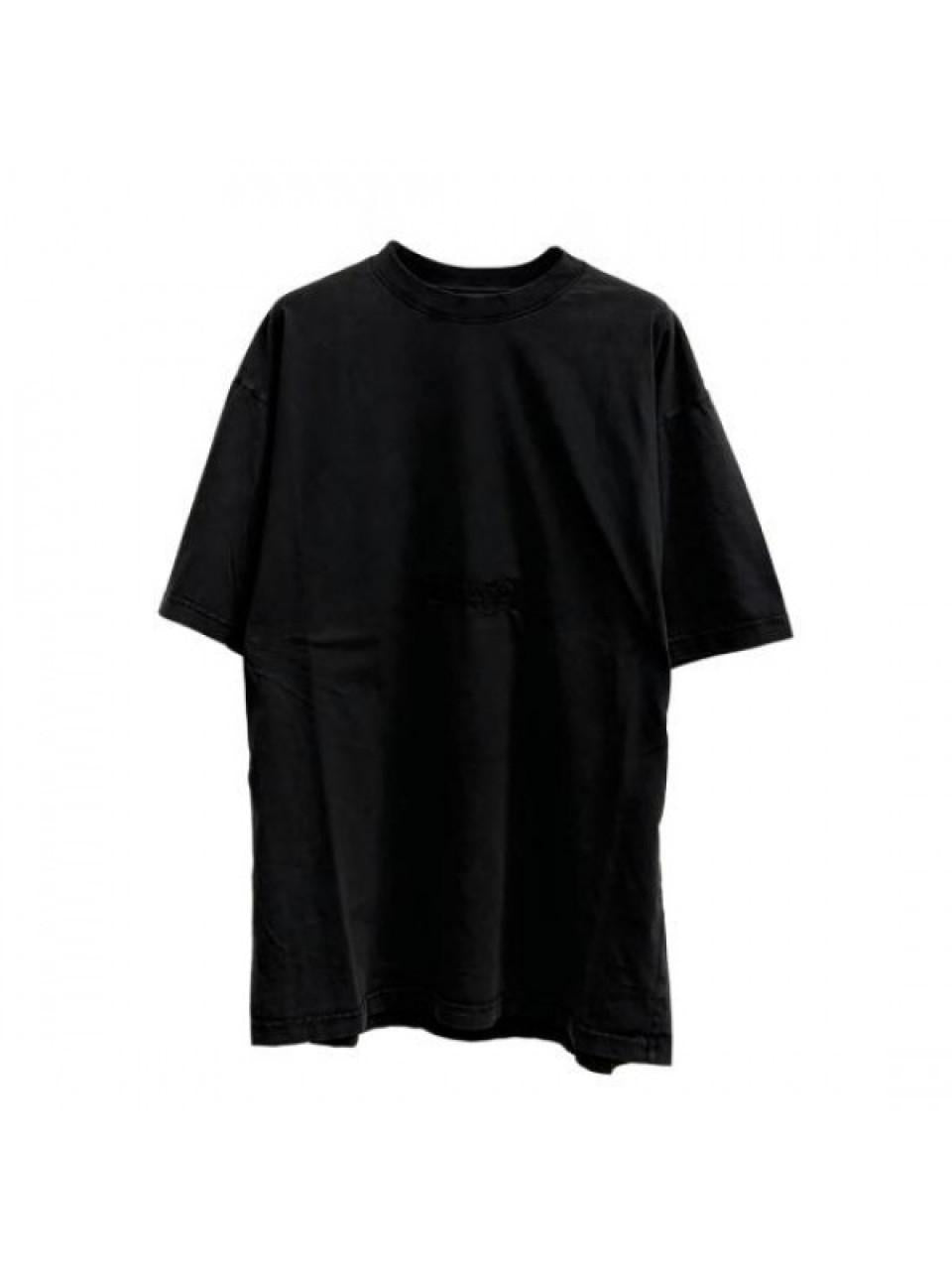 BALENCIAGA Logo Print Cotton T-Shirt for Men