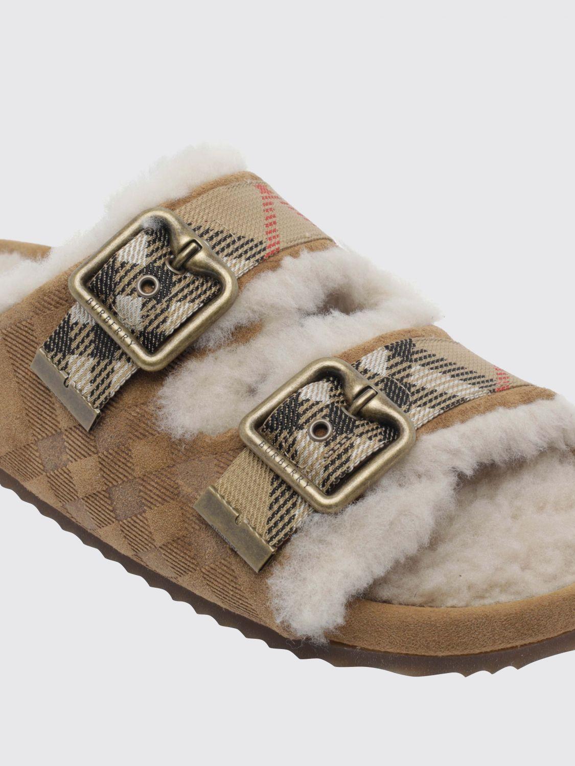 BURBERRY Leather Sandals Women’s Black Sandals
