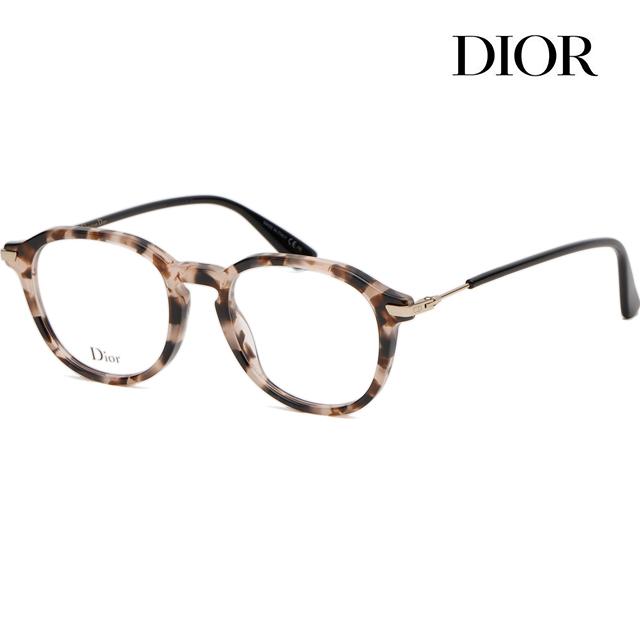 DIOR Tortoiseshell Acetate Round Eyeglass Frames Unisex DIORESSENCE17 HT8