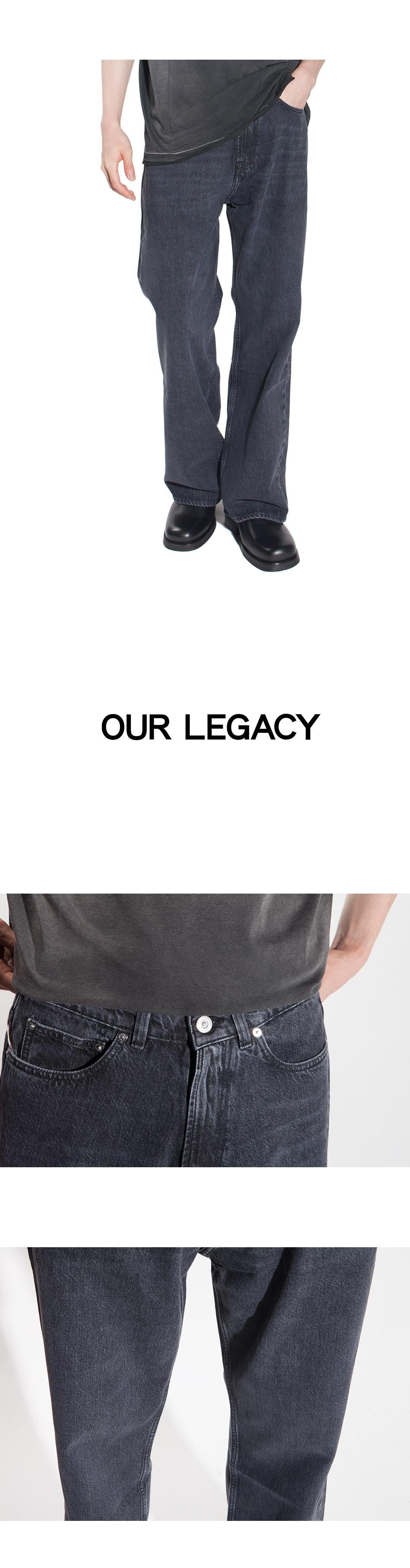 OUR LEGACY Supergrey Washed Denim THIRD CUT Men's Jeans