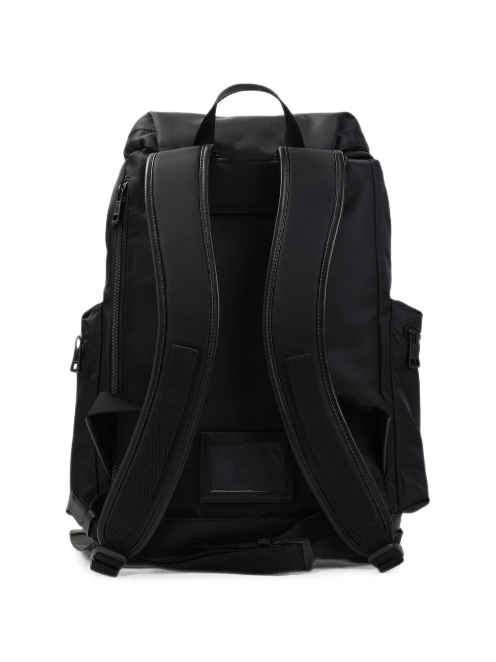Moncler Black Nylon Backpack for Men