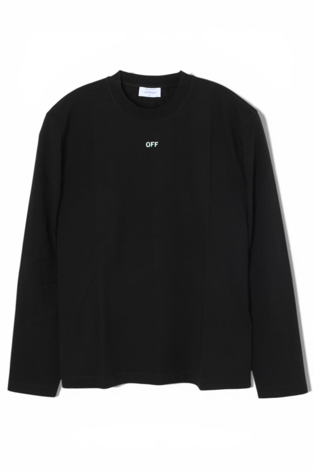 OFF WHITE Black Vibe Arrow Long Sleeve T-Shirt Unisex OMAB086S25JER0031041
