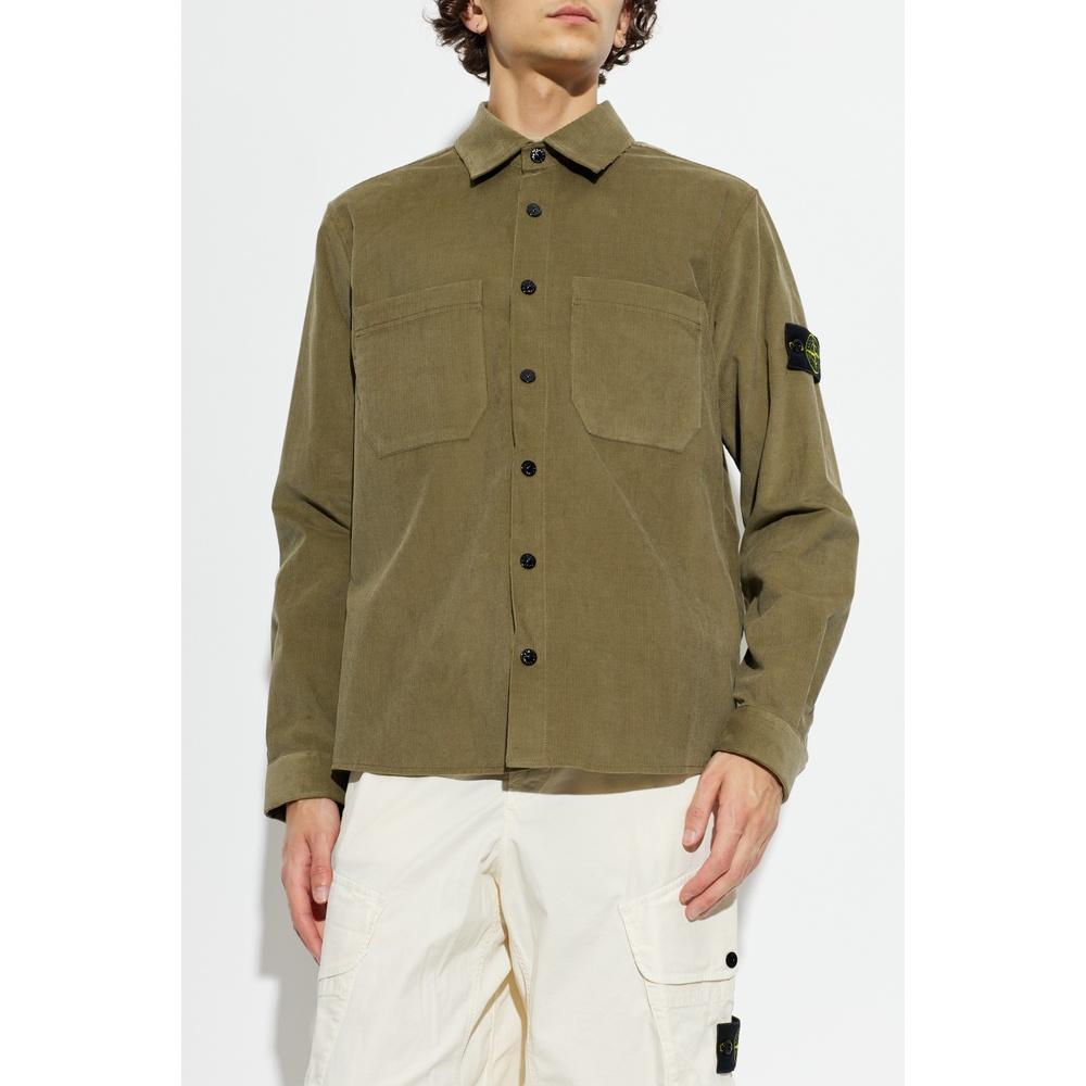 STONE ISLAND Men’s Corduroy Long-Sleeve Shirt S0144 V005G