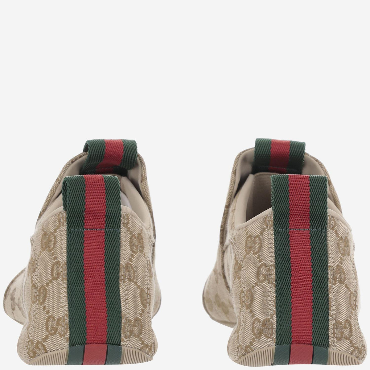 GUCCI White Leather Low Top Sneakers