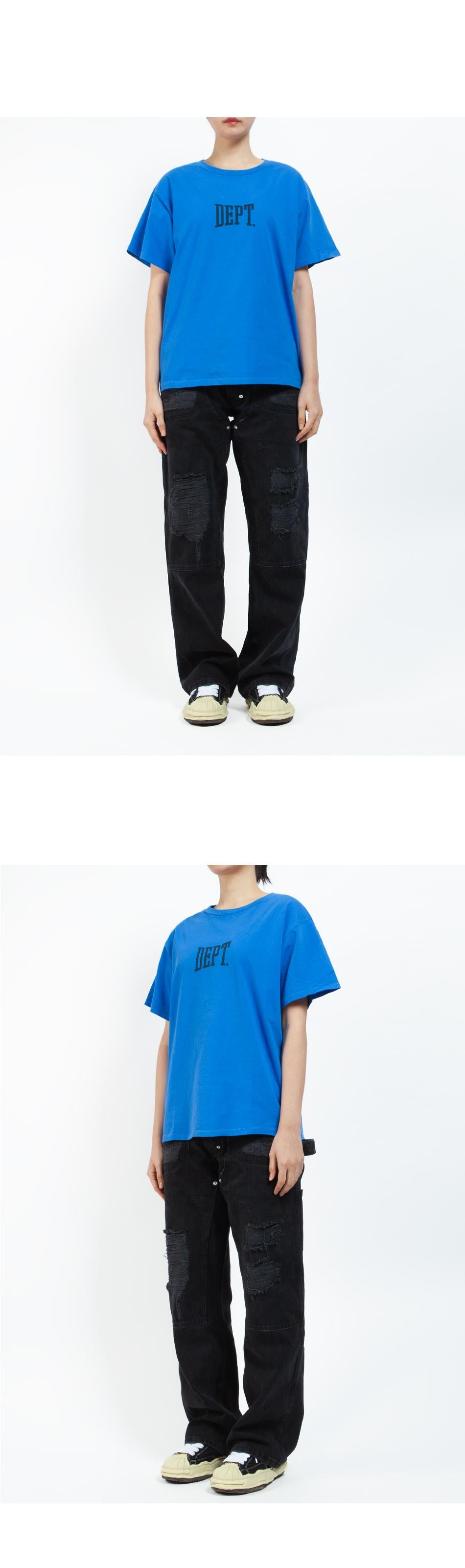 GALLERY DEPT. ZYM Logo Short Sleeve T-Shirt Unisex DGT 10073 ROYAL