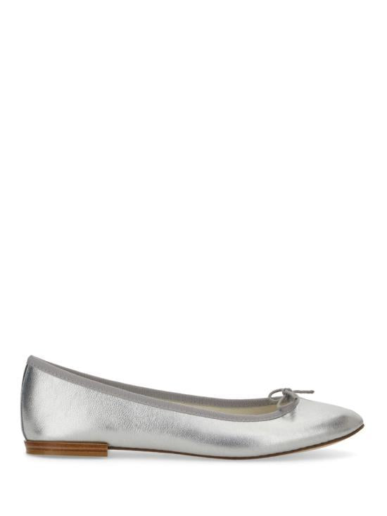 repetto Silver Sandrillon Patent Leather Ballet Flats V086 VEM020