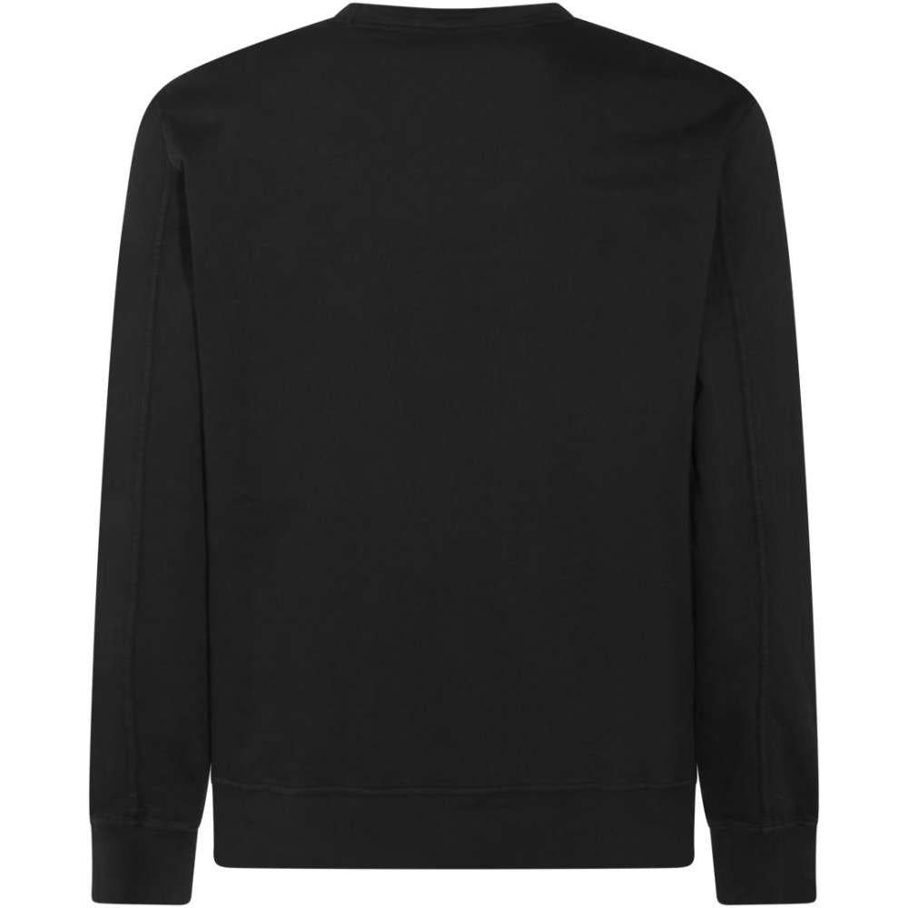 CP Company Lightweight Fleece Black Unisex Sweatshirt