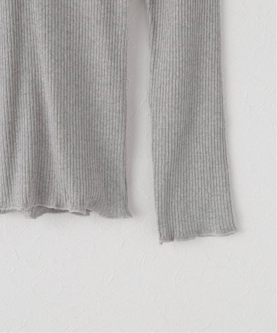 BASERANGE Round Neck Knit Sweater TTDLSRCRWI25 GREY MELANGE DOM