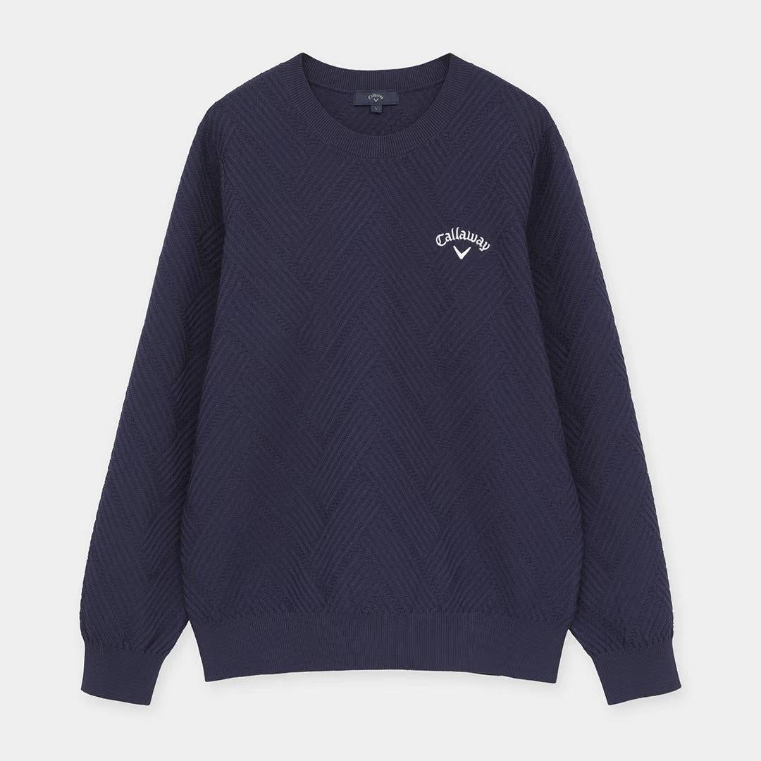 Callaway Navy Golf Knit Crewneck Sweater Men