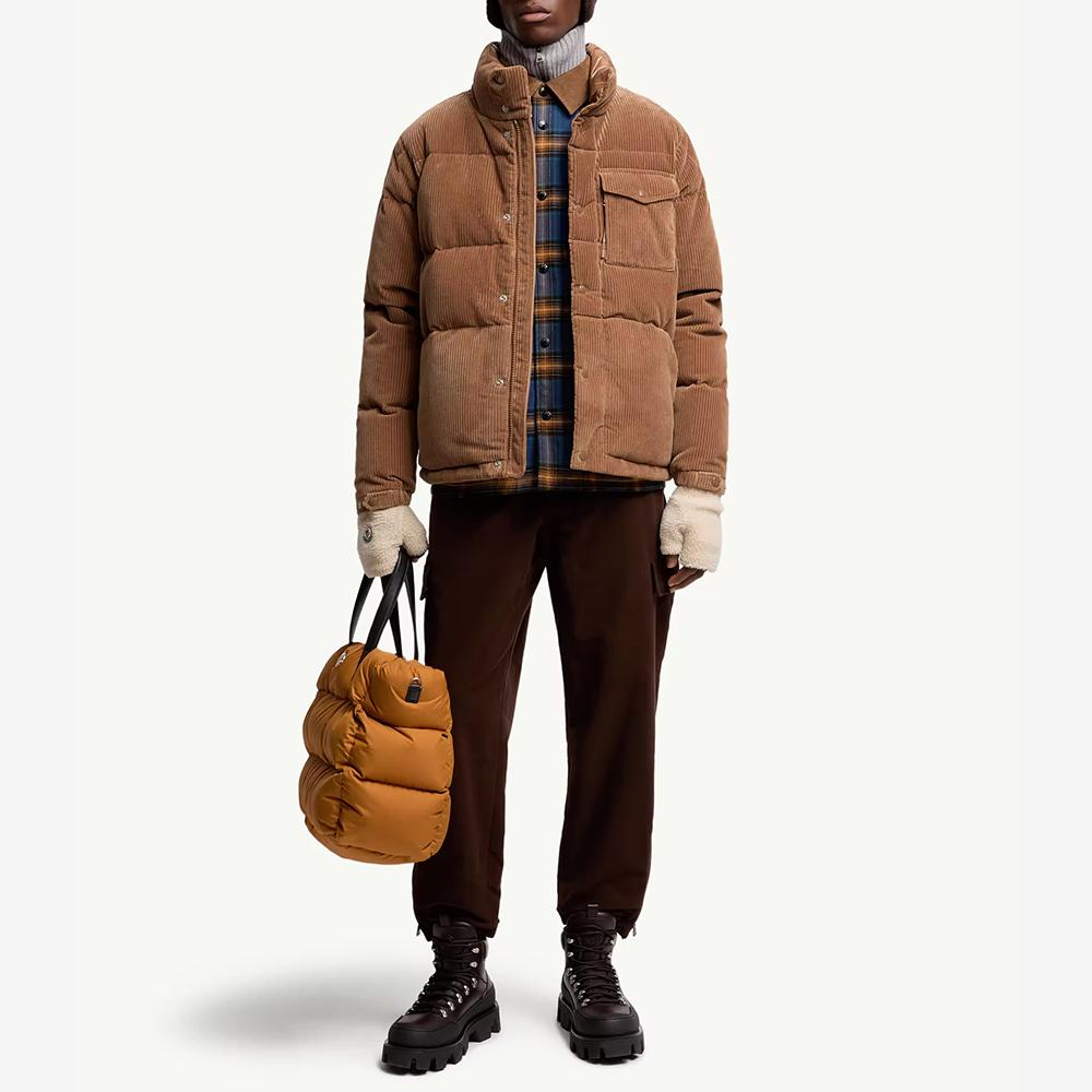 Moncler Corduroy Down Puffer Jacket Brown Men’s K2091 1A00197 598XG 26I