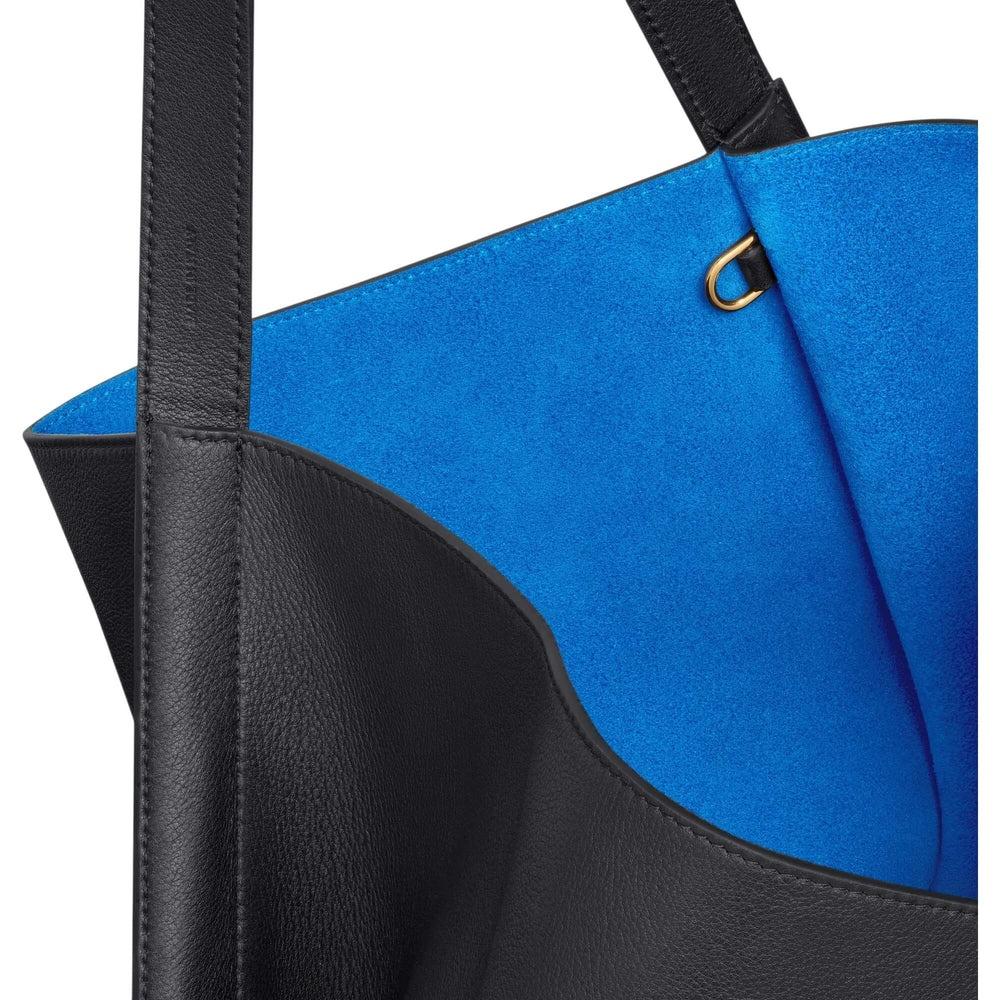 CELINE Medium Cube Tote Bag Black Leather Shoulder Bag