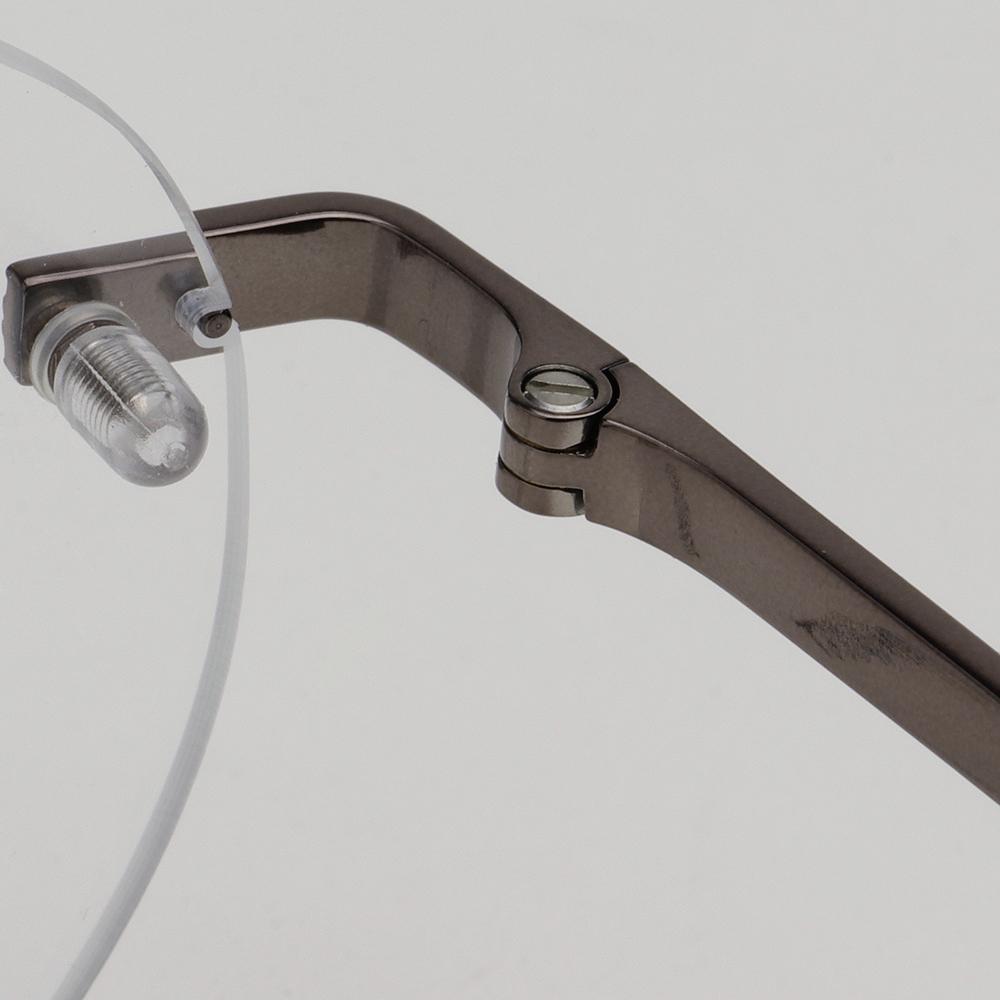 Zegna Titanium Rimless Round Eyeglass Frame Unisex Lightweight EZ5263 H 008