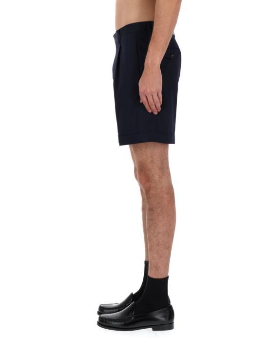 LARDINI Blue Cotton Blend Tailored Shorts PAALBINCN 64402860