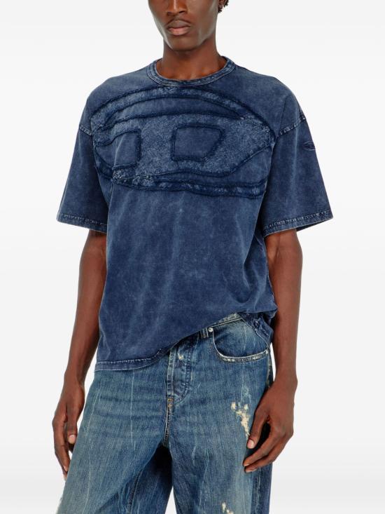 DIESEL T-BoxT DEN Graphic Short Sleeve T-Shirt Black Men
