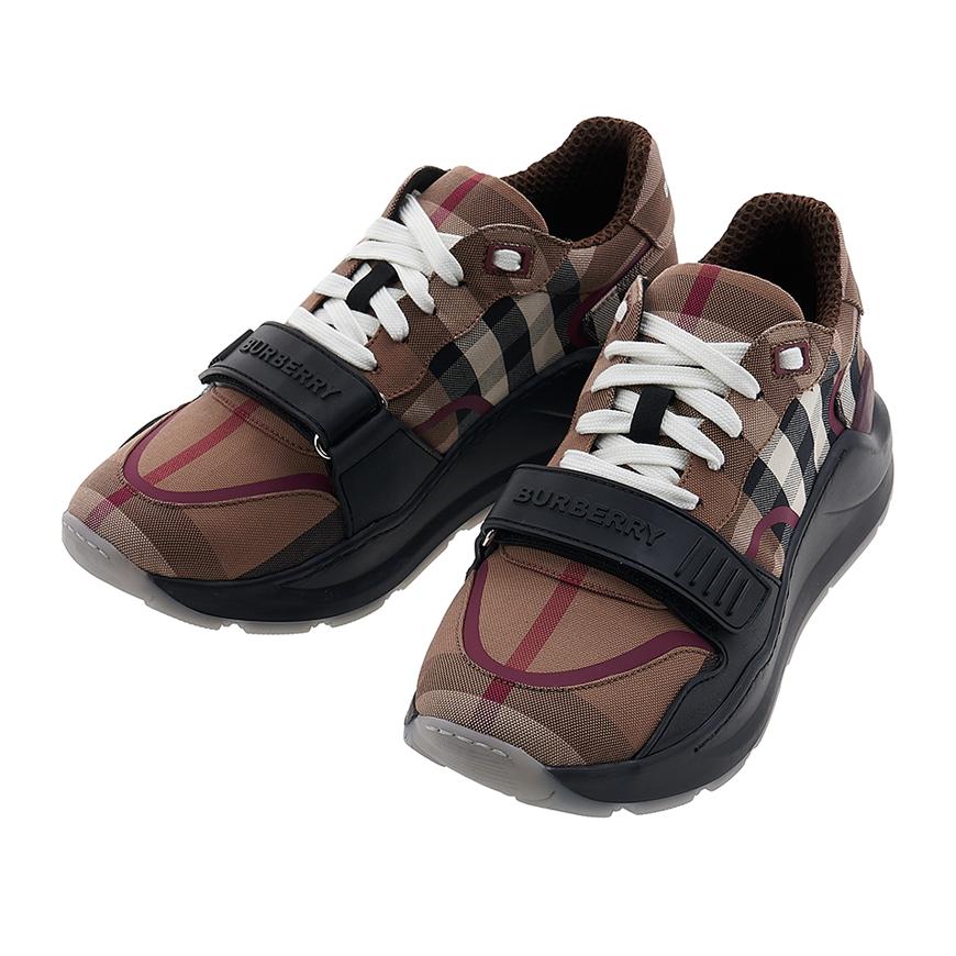 BURBERRY Men’s Check Cotton Low-Top Sneakers 8052971 MF TNR RAMSEY M ST A8894