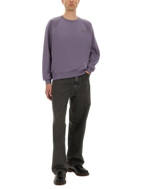 Vivienne Westwood Long Sleeve Sweatshirt Top 3I010014 J006O K405 CADET DOM