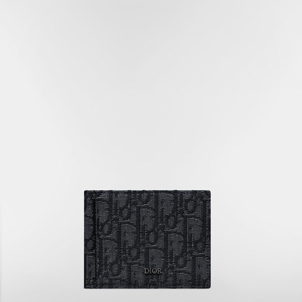 DIOR Oblique Monogram Bifold Money Clip Card Holder 2ESBH069YSE