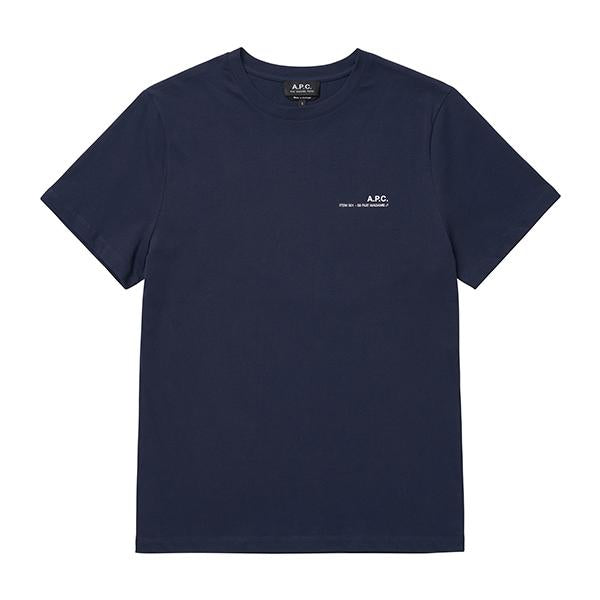 A.P.C. Men’s Short Sleeve T-Shirt H26904 IAK DARK NAVY
