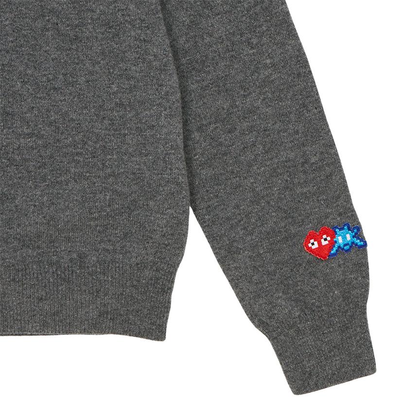 Comme des Garcons Invader Double Wappen Unisex Knit Cardigan AZ N088 051 3