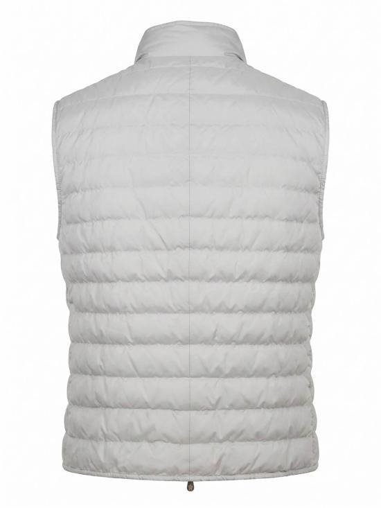 Brunello Cucinelli Men’s Wool Vest MV4081797 CCV68 LIGHT GREY DOM
