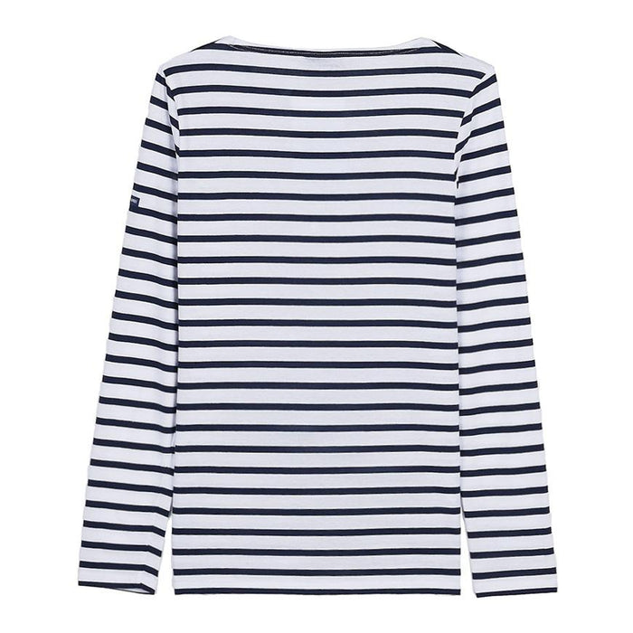 Saint James Striped Cotton Tee MINQUIDAME NEIGE MARINE