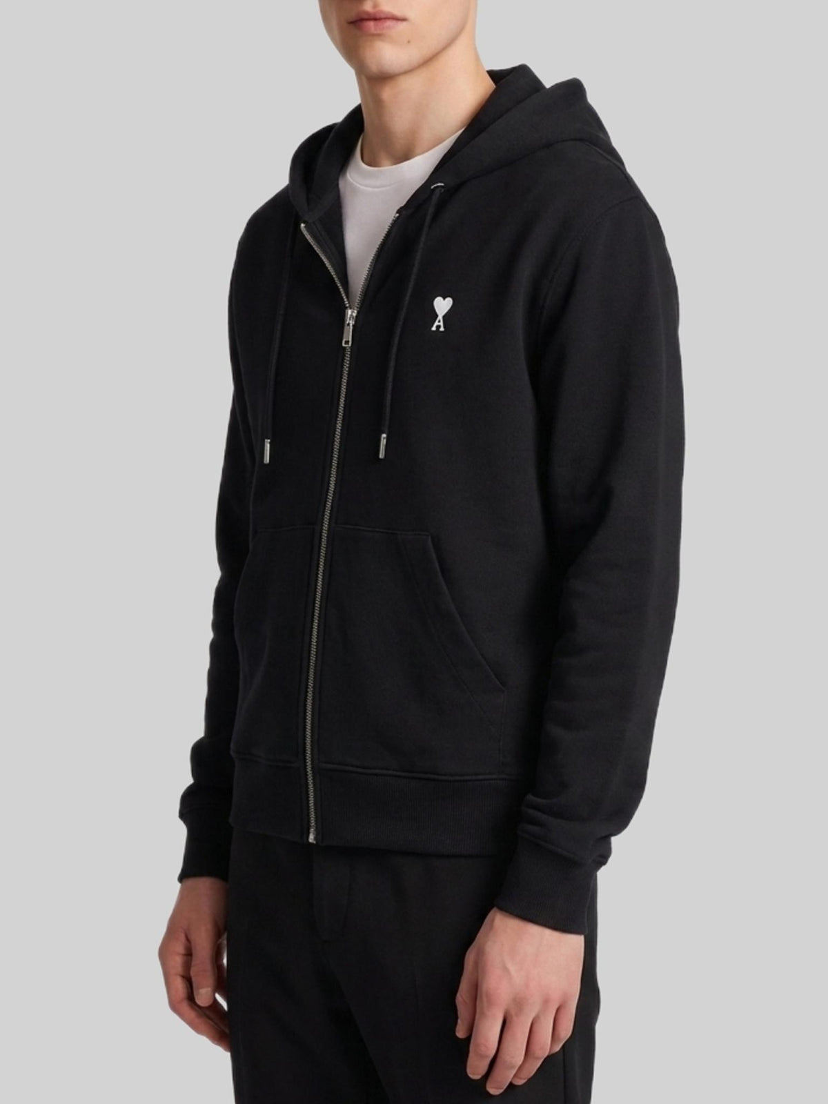 AMI Paris Logo Sweatshirt Men’s Pullover Navy Cotton