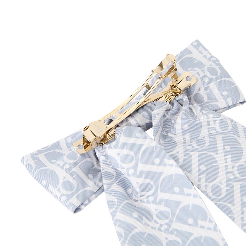 DIOR Infinity Tartan Twist Large Bow Women’s Hair Pin