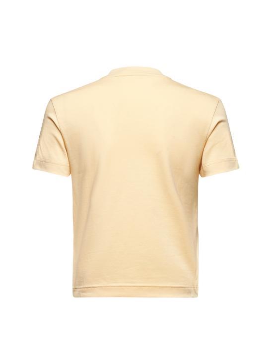 JACQUEMUS Light Beige Grosgrain Short Sleeve T-Shirt