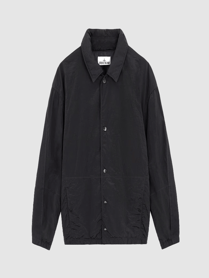 STONE ISLAND Men’s Metal Econyl Overshirt Jacket Black