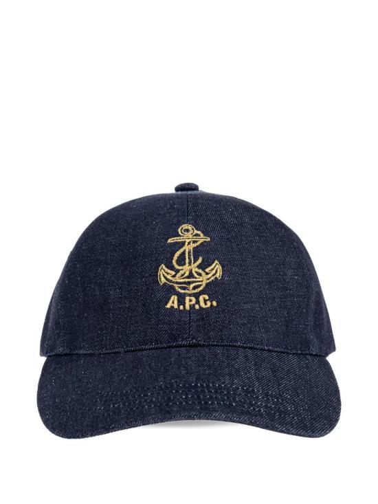 A.P.C. Indigo Denim Baseball Cap COHIZM24161 IAI