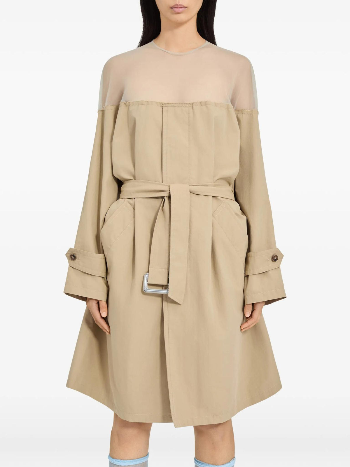 Maison Margiela Long Sleeve Trench Coat Women SS26 S62DD0062M35858
