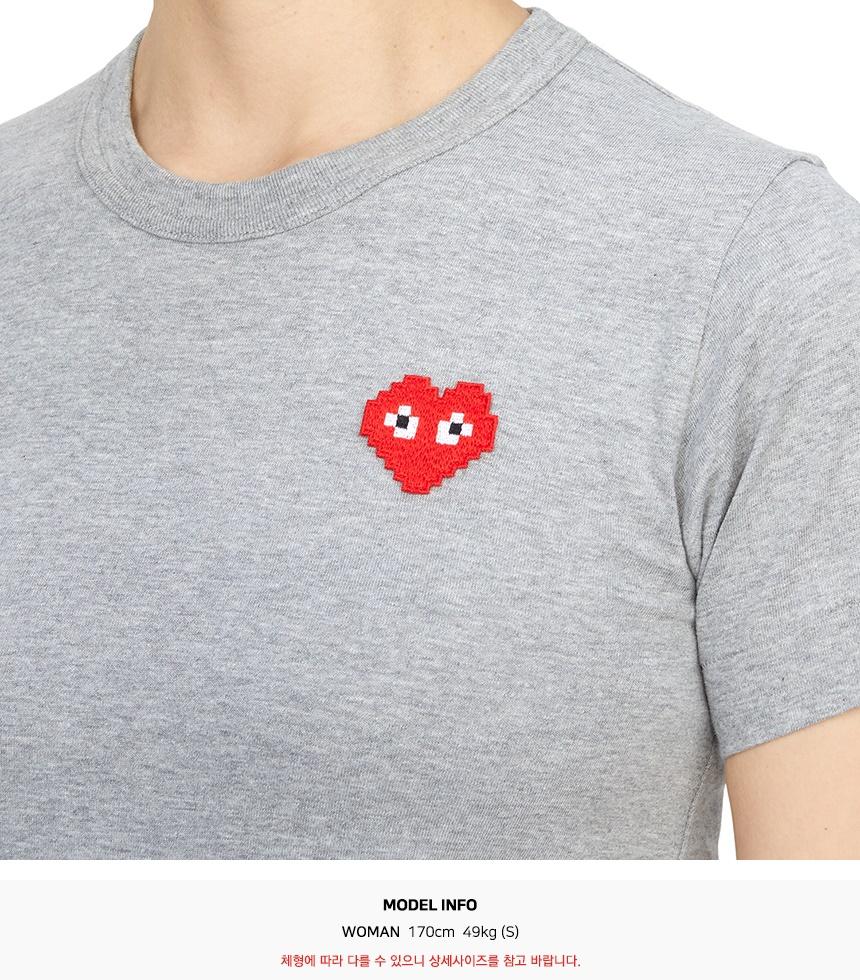 Comme des Garcons Invader Pixel Patch Women’s Short Sleeve T-Shirt AZ T321 051 2