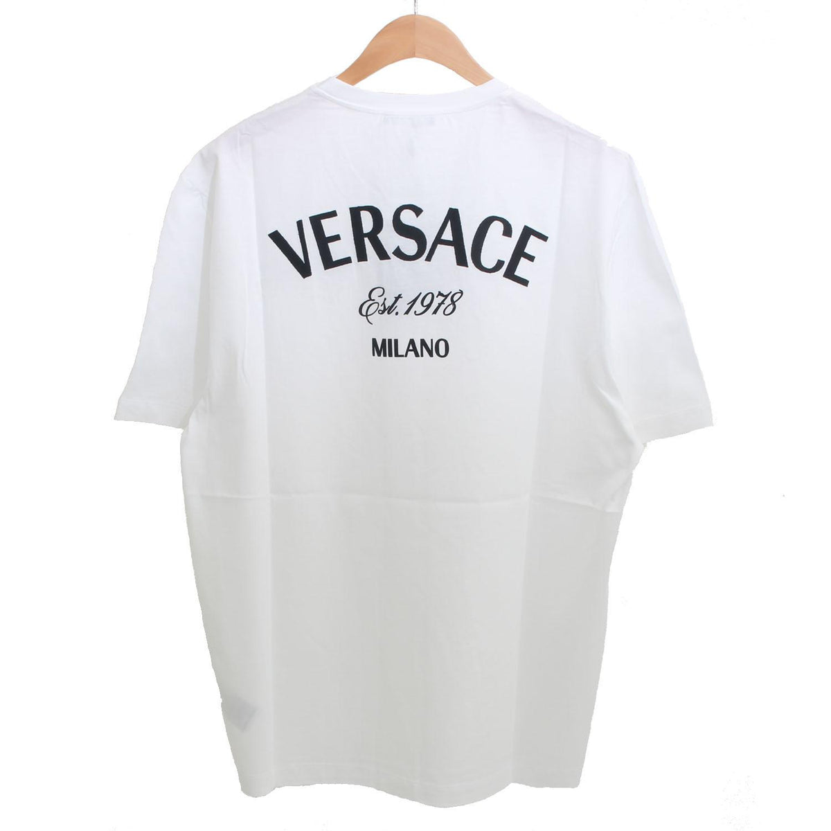 Versace Embroidered Logo T-Shirt White Men’s Cotton